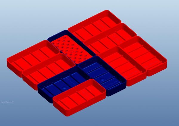 3D-tegning af modulkasser